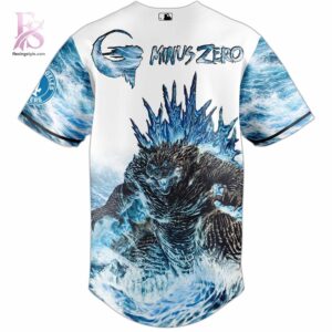 Stylish Los Angeles Dodgers Minus Zero The Great Blue Kaiju Baseball Jersey 3 product with smooth finish and modern casual look.