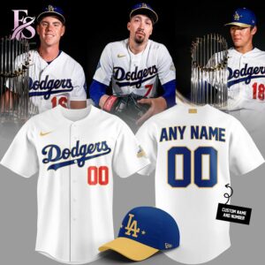 Contemporary fashion apparel in Los Angeles Dodgers Nike White 2026 Baseball Jersey 1 designed for effortless everyday outfits