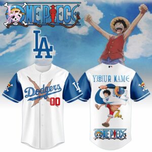 Stylish Los Angeles Dodgers Straw Hat Luffy Baseball Jersey 1 with a modern look and comfortable everyday appeal.