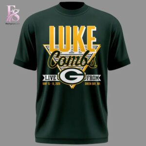 Stylish Luke Combs x Green Bay Packers My Kinda Saturday Night Tour 2026 Shirt 2 product with smooth finish and modern casual look.