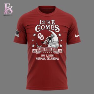 Stylish Luke Combs x Oklahoma Sooners Football Tour Country Music 2026 T Shirt 2 designed for everyday comfort and casual fashion.