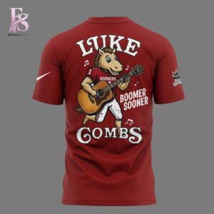 Stylish Luke Combs x Oklahoma Sooners Football Tour Country Music 2026 T Shirt 3 designed for everyday comfort and casual fashion.