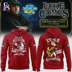 Stylish Luke Combs x Oklahoma Sooners Football Tour Country Music 2026 T Shirt 4 designed for everyday comfort and casual fashion.