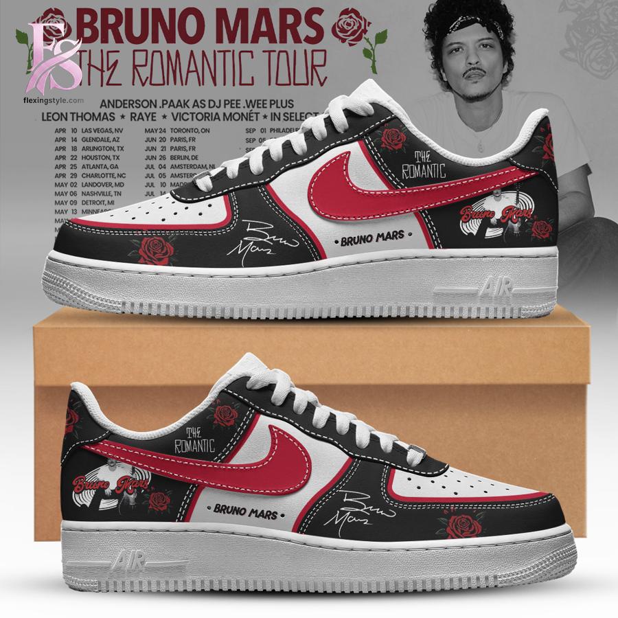 Stylish fashion product featuring modern design details and premium quality craftsmanship Midnight Romantic World Tour Bruno Mars Nike Air Force 1 1