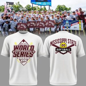 Stylish Mississippi State Softball 2026 Women s College World Series Tshirt 3 with a modern look and comfortable everyday appeal.