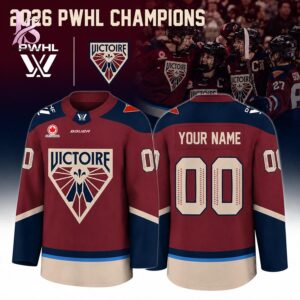Stylish Montreal Victoire 2026 PWHL Walter Cup Champions Hockey Jesrsey 1 with a modern look and comfortable everyday appeal.