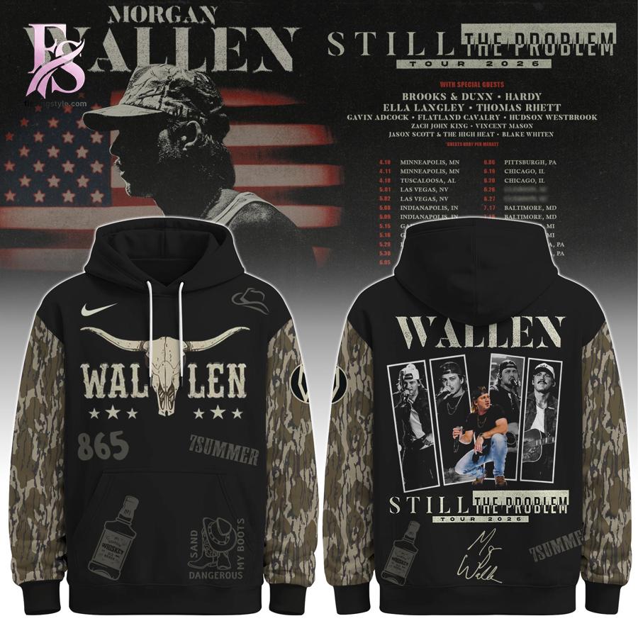 Stylish fashion product featuring modern design details and premium quality craftsmanship Morgan Still The Problem 2026 World Tour Shirt 3