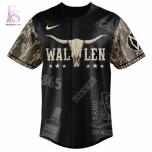 Stylish Morgan Wallen Still The Problem 2026 World Tour Camo Baseball Jersey 2 designed for everyday comfort and casual fashion.