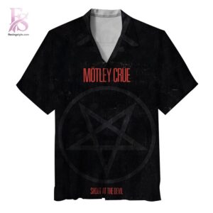 Contemporary fashion apparel in Motley Crue Shout At The Devil Hawaiian Shirt 1 designed for effortless everyday outfits