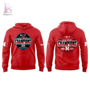 Stylish display of Nebraska Softball 2026 BIG TEN TOURNAMENT CHAMPIONS Hoodie 2 with clean details and trendy look.