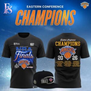 New York Knicks 2026 NBA Eastern Conference Champions Shirt 1 combines a modern look with comfortable wearability.