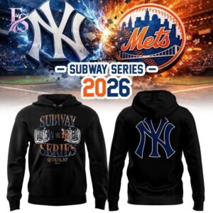 Stylish display of New York Yankees 2026 Subway Series Hoodie 1 with clean details and trendy look.