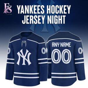 Stylish New York Yankees Ern Dog Appreciation Day Custom Hockey Jersey 1 product with smooth finish and modern casual look.
