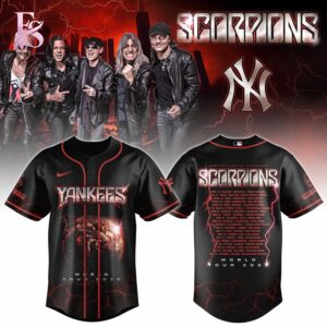 Stylish New York Yankees The German Rock Legends World Tour 2026 Jersey 1 product with smooth finish and modern casual look.