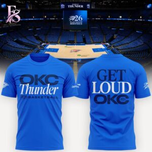 Stylish fashion product featuring modern design details and premium quality craftsmanship OKC PlayOff Round 2 2026 Shirt 1