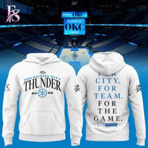 OKC Thunder Blue 2026 NBA Playoffs Game 2 T shirt 3 combines a modern look with comfortable wearability.