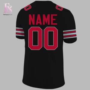 Stylish display of Ohio State Buckeyes football Back in Black 2026 Football Jersey 3 with clean details and trendy look.