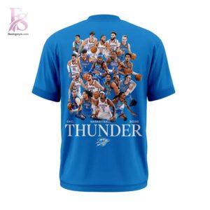 Stylish Oklahoma City Thunder 2026 NBA Playoffs T Shirt 3 product with smooth finish and modern casual look.