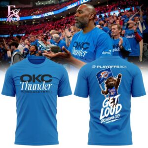 Stylish Oklahoma City Thunder Basketball Get Loud Shirt 1 designed for everyday comfort and casual fashion.