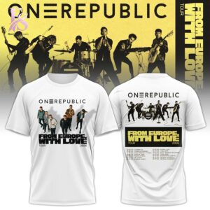 Stylish display of OneRepublic 2026 European Tour Hoodie 4 with clean details and trendy look.