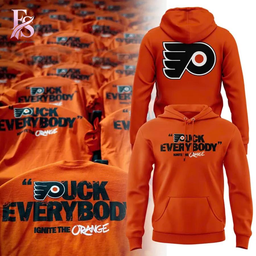 Stylish fashion product featuring modern design details and premium quality craftsmanship Philadelphia Flyers Puck Everybody Hoodie 1