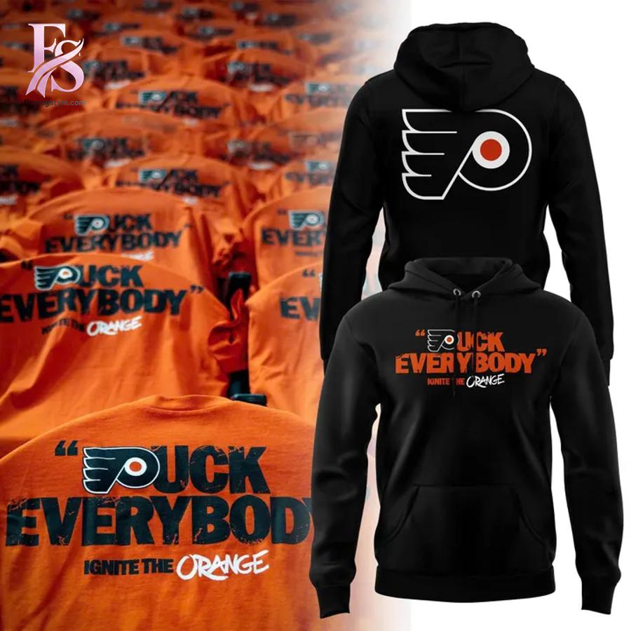 Stylish fashion product featuring modern design details and premium quality craftsmanship Philadelphia Flyers Puck Everybody Hoodie 2