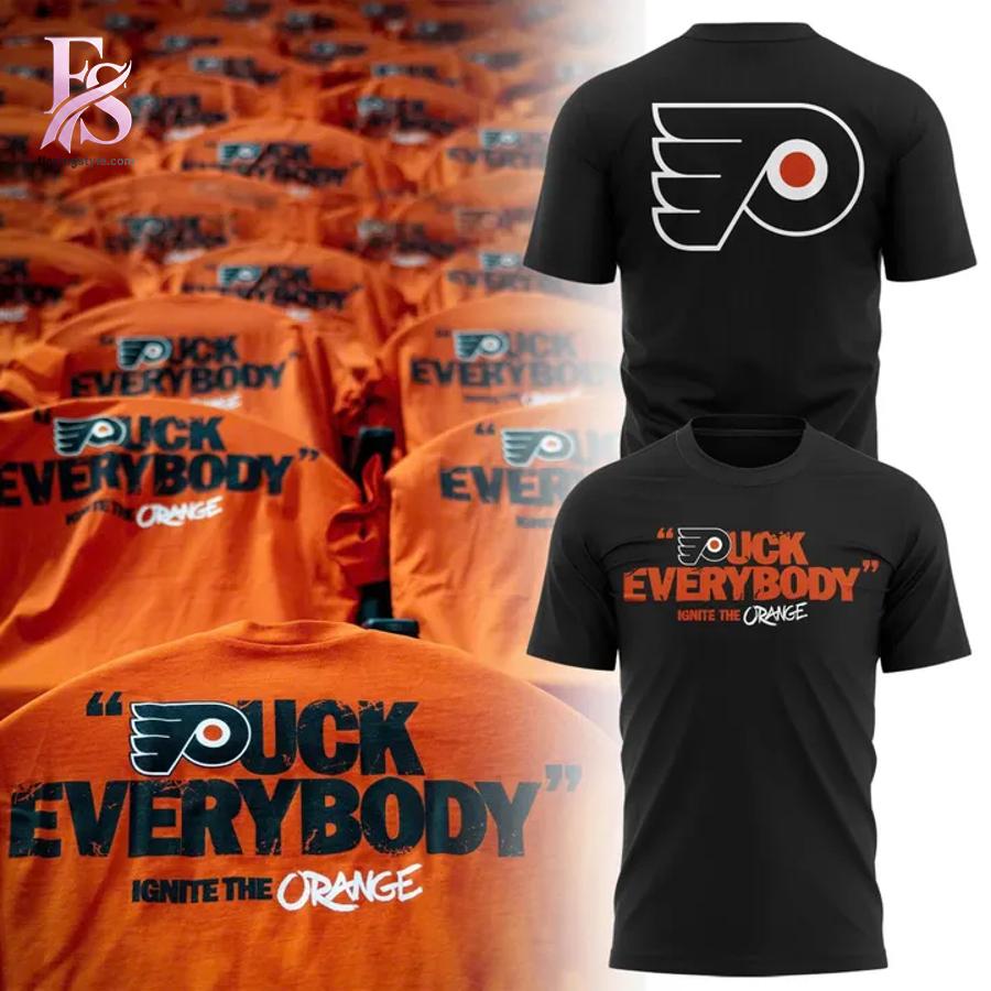 Stylish fashion product featuring modern design details and premium quality craftsmanship Philadelphia Flyers Puck Everybody Hoodie 3