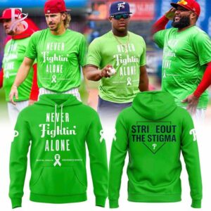 Stylish display of Philadelphia Phillies Mental Health Awareness Month 2026 Hoodie 1 with clean details and trendy look.