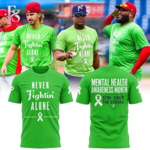 Stylish fashion apparel with modern casual design and comfortable everyday fit Philadelphia Phillies Mental Health Awareness Month 2026 Shirt 1