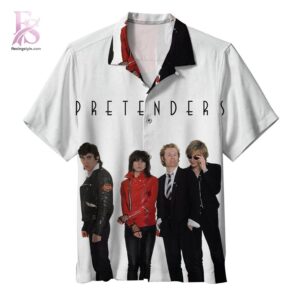 Pretenders Deluxe Edition Hawaiian Shirt 1 Hawaiian shirt featuring an album cover inspired music-themed design