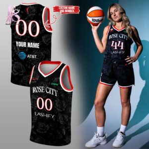 Stylish display of Rose City Basketball Jersey 1 with clean details and trendy look.