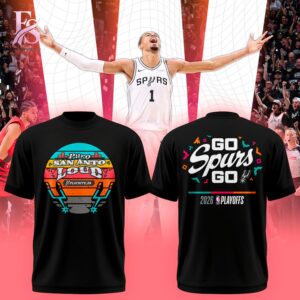 Stylish fashion apparel with modern casual design and comfortable everyday fit San Antonio Spurs Go Spurs Go Shirt 1