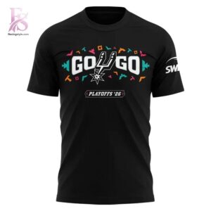 Stylish San Antonio Spurs Men s Spurs 2026 NBA Playoffs T Shirt 2 designed for everyday comfort and casual fashion.