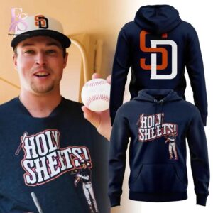 Stylish fashion product featuring modern design details and premium quality craftsmanship San Diego Padres Holy Sheets Hoodie 1