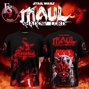 Contemporary fashion apparel in Savannah Bananas Star Wars Maul Shadow Lord Shirt 1 designed for effortless everyday outfits
