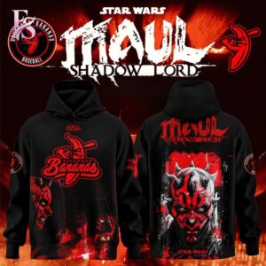 Contemporary fashion apparel in Savannah Bananas Star Wars Maul Shadow Lord Shirt 2 designed for effortless everyday outfits