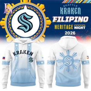 Stylish Seattle Kraken Filipino Heritage Night 2026 Hoodie 1 designed for everyday comfort and casual fashion.