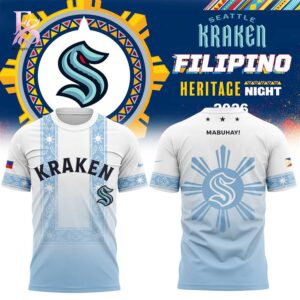 Stylish Seattle Kraken Filipino Heritage Night 2026 Hoodie 3 designed for everyday comfort and casual fashion.