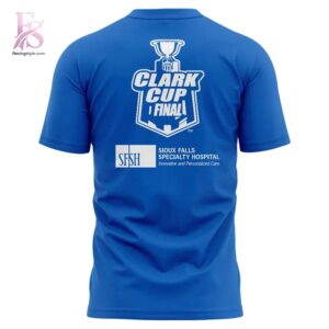 Stylish display of Sioux Falls Stampede 2026 Clark Cup Final T shirt 3 with clean details and trendy look.