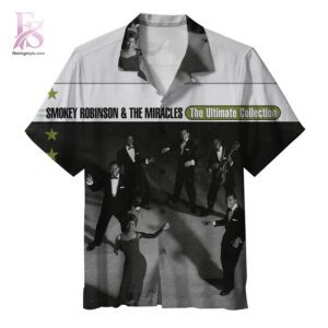 Smokey Robinson the Miracles The Ultimate Collection Hawaiian Shirt 1 showcasing a bold all-over album-inspired print