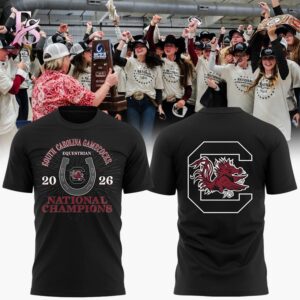 Stylish fashion apparel with modern casual design and comfortable everyday fit South Carolina Gamecocks 2026 NCAA Equestrian National Champions Shirt 1