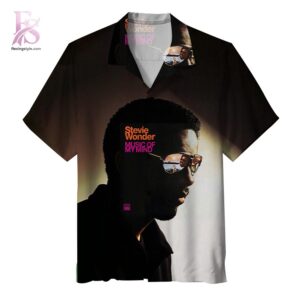 Stevie Wonder Music of My Mind Album Hawaiian Shirt 1 Hawaiian shirt featuring an album cover inspired music-themed design