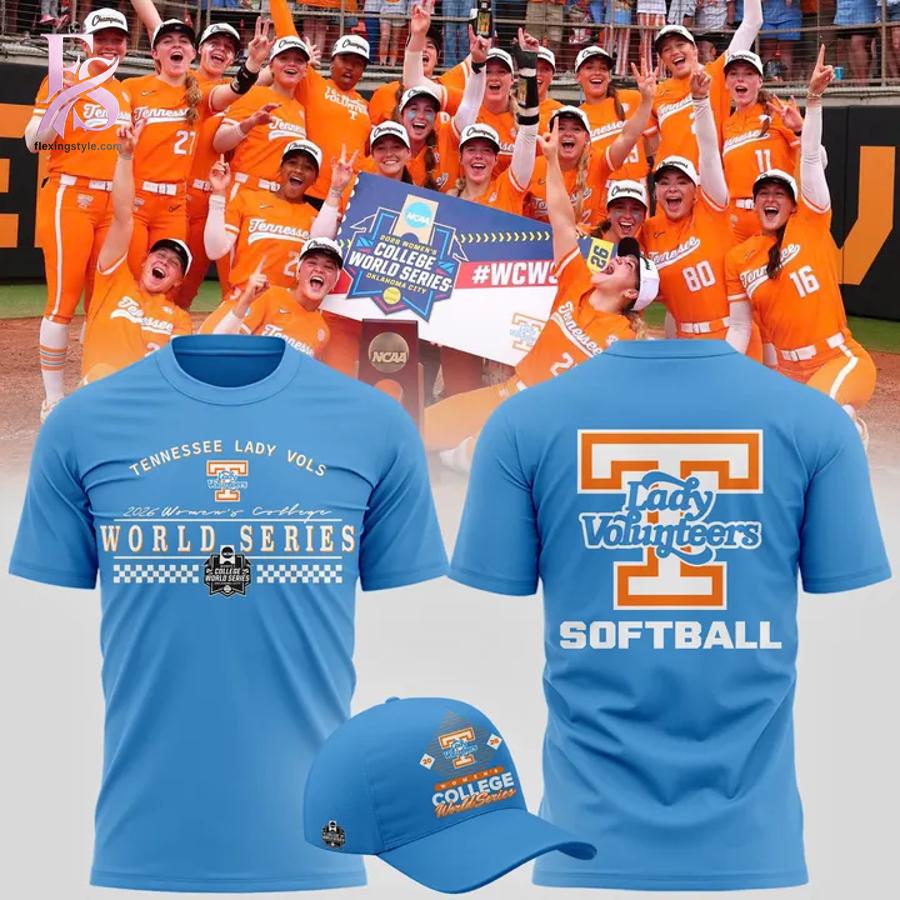 Stylish Tennessee Lady Vols 2026 Women s College World Series T Shirt 3 with a modern look and comfortable everyday appeal.