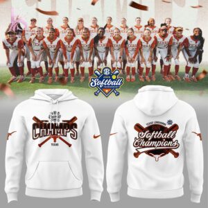 Stylish fashion apparel with modern casual design and comfortable everyday fit Texas Longhorns 2026 SEC Softball Tournament Champions Locker Room Hoodie 1