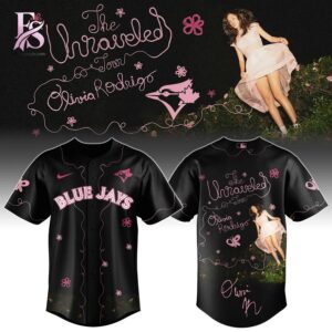 Stylish Toronto Blue Jays Olivia Rodrigo The Unraveled Tour Jersey 1 designed for everyday comfort and casual fashion.