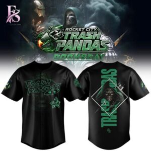 Stylish display of Trash Pandas Avengers Doomsday Baseball Jersey 1 with clean details and trendy look.