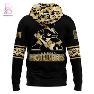 Stylish display of Tucson Roadrunners 2026 Salute to Service Night Hoodie 3 with clean details and trendy look.