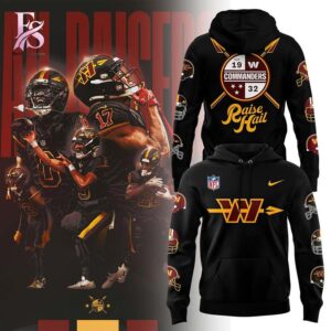 Stylish display of Washington Commanders logo Focus Club Hoodie 1 with clean details and trendy look.