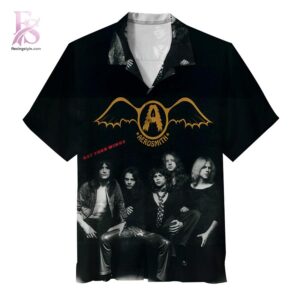 High-quality Aerosmith Get Your Wings Hawaiian Shirt 1 designed for comfort, style, and daily wear.