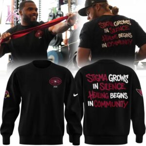 Modern Arizona Cardinals Black Tackling Mental Health T Shirt 3 showcasing a unique look and comfortable feel.